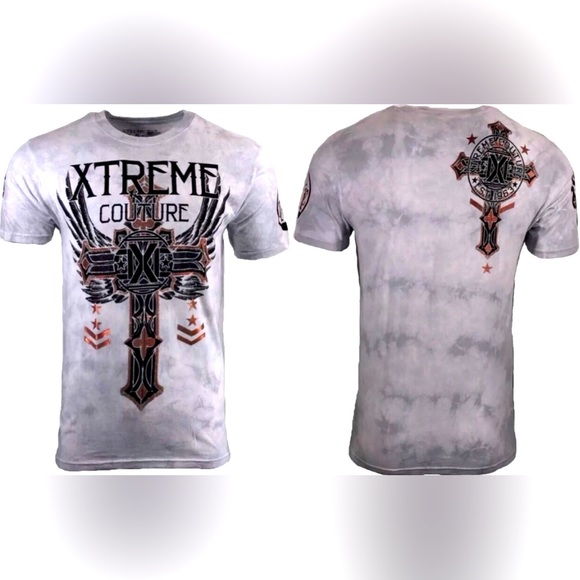 EXTREME COUTURE by AFFLICTION Men’s Medium T-Shirt Faith & Trust - Picture 3 of 11